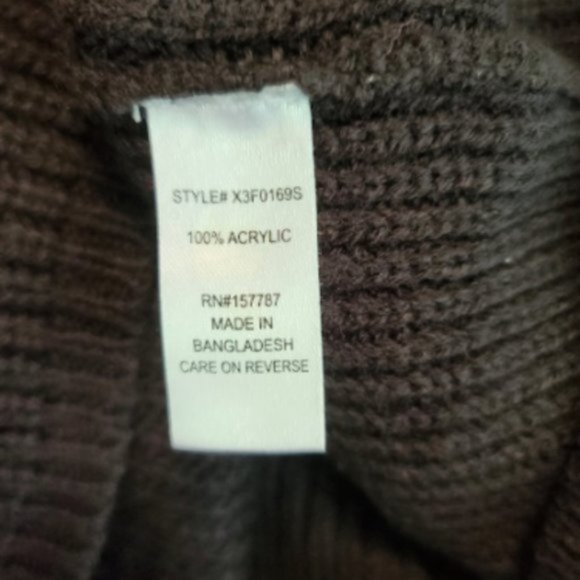 Full Circle Trends Womens Black Long Sleeve Crew Neck Sweater Dress Plus Size 3x - Picture 4 of 4